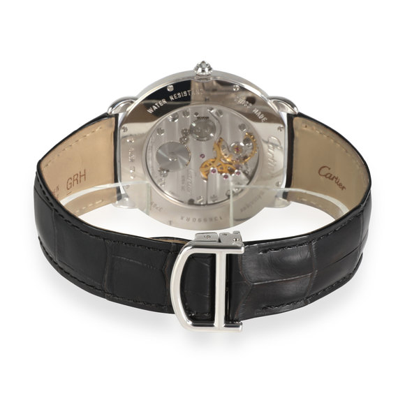 CARTIER Ronde Louis WR007004 Unisex Watch in 18kt White Gold - Picture 2 of 5
